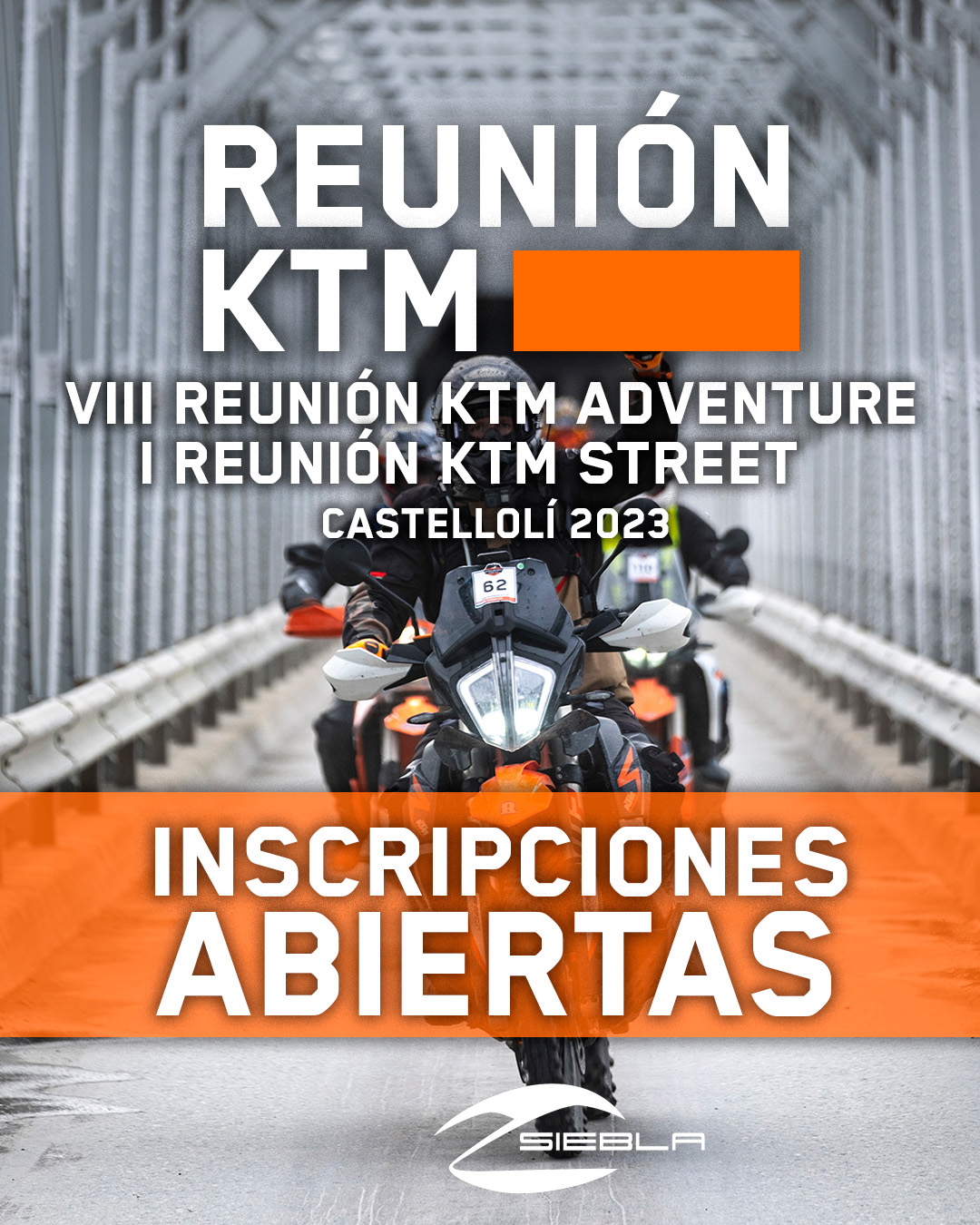 REUNIÓN KTM ¡YA PUEDES INSCRIBIRTE! 